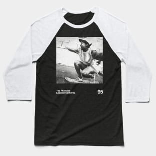 Labcabincalifornia - Artwork 90's Design || Vintage Black & White Baseball T-Shirt